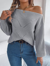 Load image into Gallery viewer, Openwork Long Sleeve Sweater