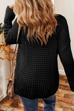 Load image into Gallery viewer, Openwork Round Neck Long Sleeve Sweater