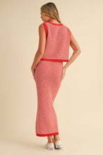 Load image into Gallery viewer, SWEATER SLEEVELESS TOP AND MAXI PENCIL SKIRT SET