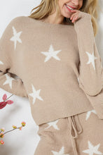 Load image into Gallery viewer, Soft Long Sleeve Star Print Top and Short Set