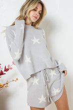 Load image into Gallery viewer, Soft Long Sleeve Star Print Top and Short Set