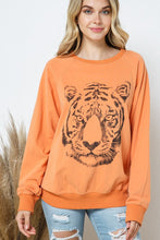 Load image into Gallery viewer, French Terry Tiger Studded Star Graphic Sweatshirt