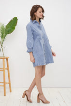 Load image into Gallery viewer, Washed Denim Dress