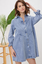 Load image into Gallery viewer, Washed Denim Dress