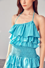 Load image into Gallery viewer, Smocked Waist Ruffle Romper