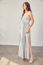 Load image into Gallery viewer, STRIPE PRINT TUBE MAXI DRESS