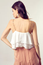 Load image into Gallery viewer, BEADED SHOULDER STRAP CAMI TOP