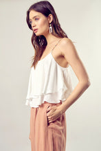 Load image into Gallery viewer, BEADED SHOULDER STRAP CAMI TOP