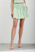 Load image into Gallery viewer, Side Ruched Ruffle Skort