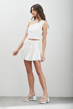 Load image into Gallery viewer, Side Ruched Ruffle Skort