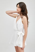 Load image into Gallery viewer, Trim Detail Side Tie Romper