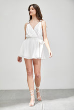 Load image into Gallery viewer, Trim Detail Side Tie Romper