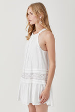 Load image into Gallery viewer, HALTER NECK TRIM LACE WITH FOLDED DETAIL DRESS
