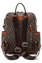 Load image into Gallery viewer, PM Monogram Striped Convertible Backpack