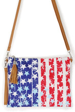 Load image into Gallery viewer, USA Flag Print Clutch Crossbody Bag