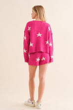 Load image into Gallery viewer, Soft Long Sleeve Star Print Top and Short Set