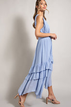 Load image into Gallery viewer, V-Neck Ruffle Maxi Dress