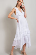 Load image into Gallery viewer, V-Neck Ruffle Maxi Dress