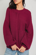 Load image into Gallery viewer, Ribbed Knitted Sweater