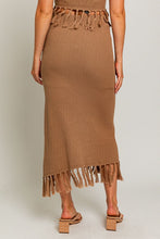 Load image into Gallery viewer, Tassel Detail Sweater Midi Skirt