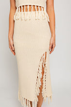 Load image into Gallery viewer, Tassel Detail Sweater Midi Skirt