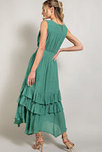 Load image into Gallery viewer, V-Neck Ruffle Maxi Dress