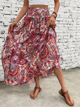 Load image into Gallery viewer, Printed Elastic Waist Maxi Skirt