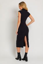 Load image into Gallery viewer, Mock Neck Sweater Midi Dress