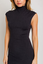 Load image into Gallery viewer, Mock Neck Sweater Midi Dress