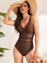 Load image into Gallery viewer, V-Neck Spaghetti Strap One-Piece Swimwear