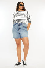 Load image into Gallery viewer, Kancan Full Size Raw Hem High Waist Denim Shorts