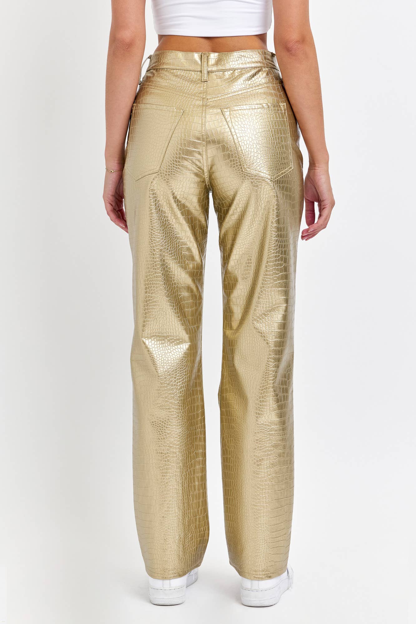 *SALE* Cello Gold Faux Leather Pants