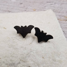 Load image into Gallery viewer, Halloween Ghost Pumpkin Bat Earrings: Bat