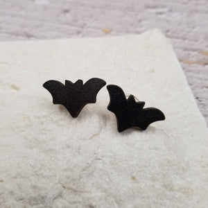 Halloween Ghost Pumpkin Bat Earrings: Bat