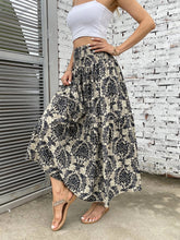 Load image into Gallery viewer, Printed Elastic Waist Maxi Skirt