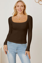 Load image into Gallery viewer, Square Neck Long Sleeve T-Shirt