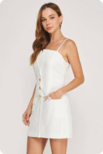 Load image into Gallery viewer, Tailored Button Front Lapel Mini Dress