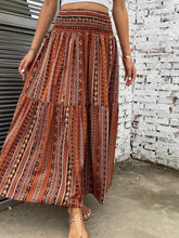 Load image into Gallery viewer, Printed Elastic Waist Maxi Skirt