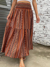 Load image into Gallery viewer, Printed Elastic Waist Maxi Skirt