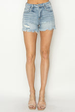 Load image into Gallery viewer, RISEN Raw Hem Denim Shorts