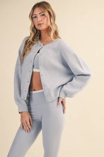 Load image into Gallery viewer, Knit Button Up Cardigan Sweater