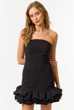 Load image into Gallery viewer, Puffy Ruffled Tube Mini Dress with Lining Short Ins: Pink / M