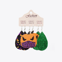 Load image into Gallery viewer, Teardrop Shape Halloween Theme Dangle Earrings