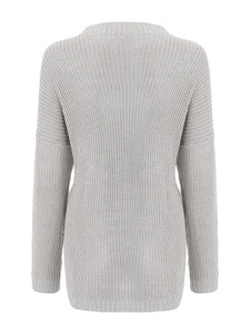 Round Neck Drop Shoulder Sweater