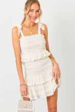 Load image into Gallery viewer, Smocked Ruffle Mini Dress: SKY BLUE / L