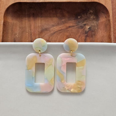 Margot Earrings - Pastel Rainbow