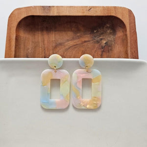 Margot Earrings - Pastel Rainbow