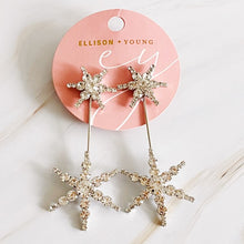 Load image into Gallery viewer, Double Starburst Statement Earrings