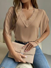 Load image into Gallery viewer, V-Neck Short Sleeve Blouse