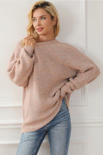 Load image into Gallery viewer, Round Neck Drop Shoulder Sweater